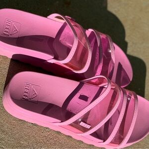 Reef Pink Strappy Sandals